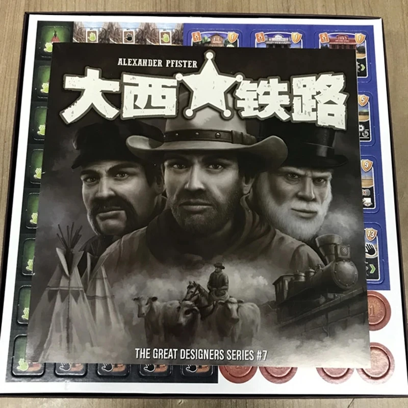 

New Western Trail Board Game 2-4 Players to Play Best Gift Family/Party/Friend Funny Strategy Cards Game Children Adult Fun Game