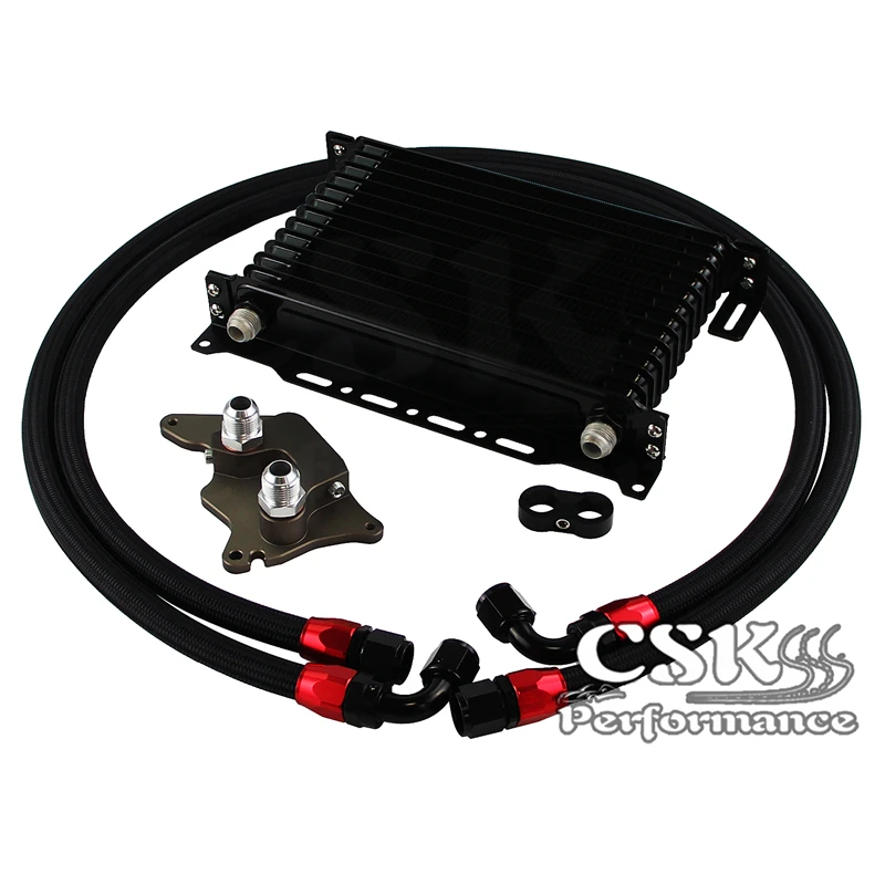 

13 рядов AN10 комплект масляного радиатора с кронштейном для BMW Mini Cooper S Supercharger R56 2006 л 2012-черный/синий