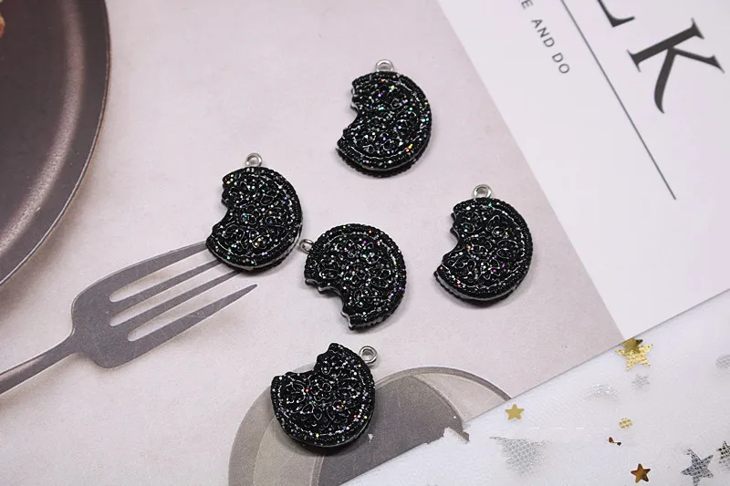 Подвеска в виде печенья 10 шт./упак. пищевая смола подвеска для изготовления