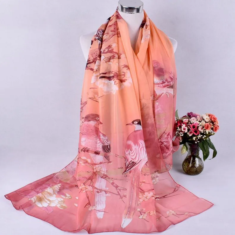 2020 FAL/WIN Magpie primula шифоновый цветочный шарф Шелковый квадратный хиджаб крутой