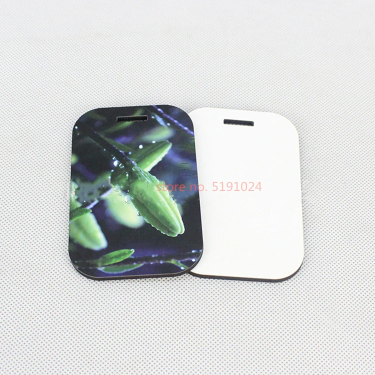 20 шт./лот сублимированный МДФ Деревянная багажная бирка s с дырокол горячая