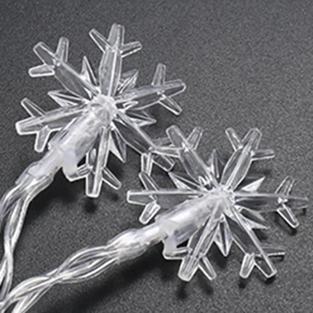 СВЕТОДИОДНАЯ Гирлянда в виде снежинок мигающие огни небо звезды украшение на