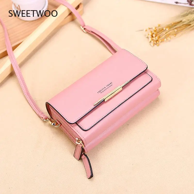 

2021 New Style Ladies Wallet Korean Version Large Capacity Multifunctional Shoulder Bag Medium and Long Clutch Bag Coin Purse