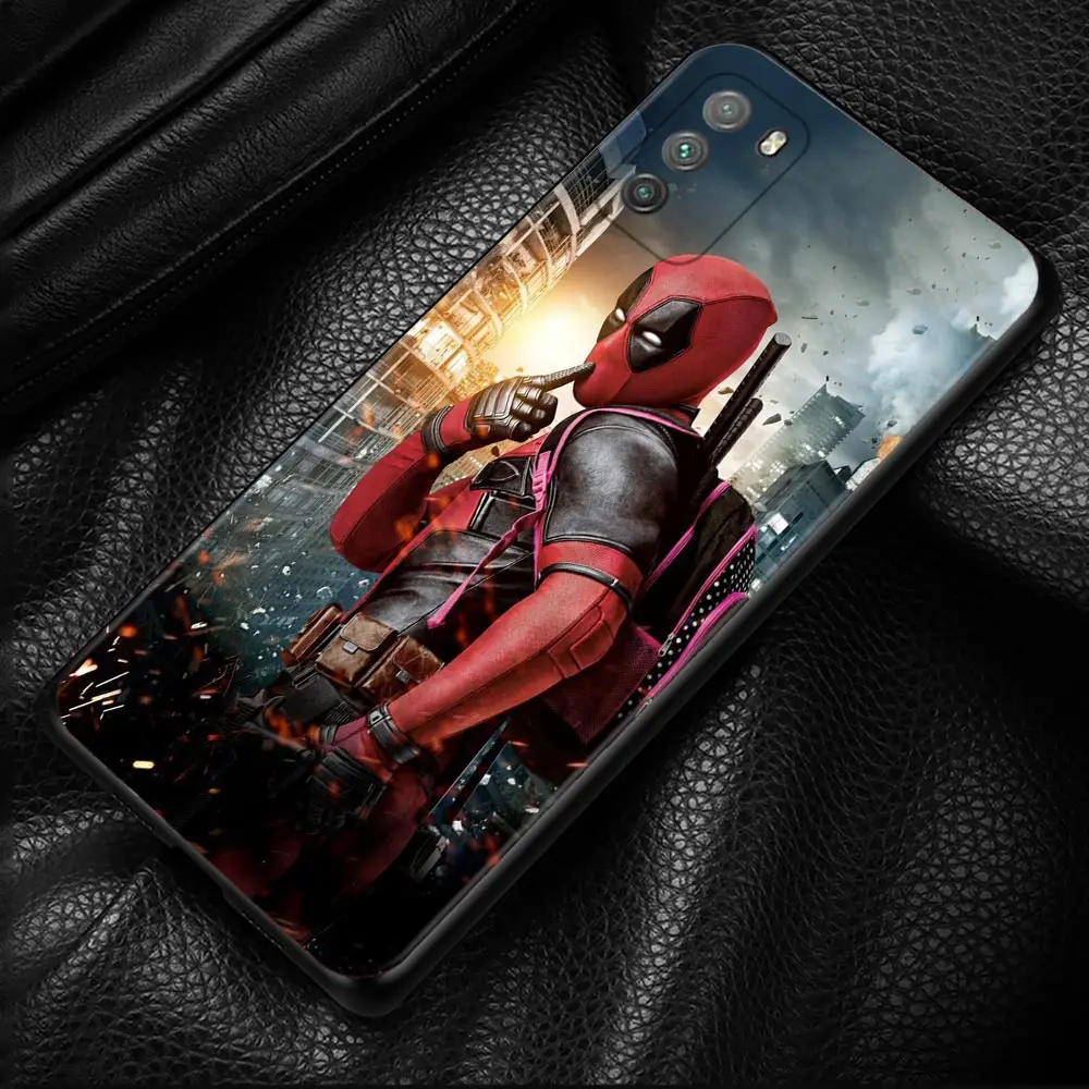 marvel deadpool phone case for xiaomi poco x3 nfc x3 m3 pro x3 f3 gt f1 cover for mi 11t 10t pro 9t 11 note 10 lite civi fundas free global shipping