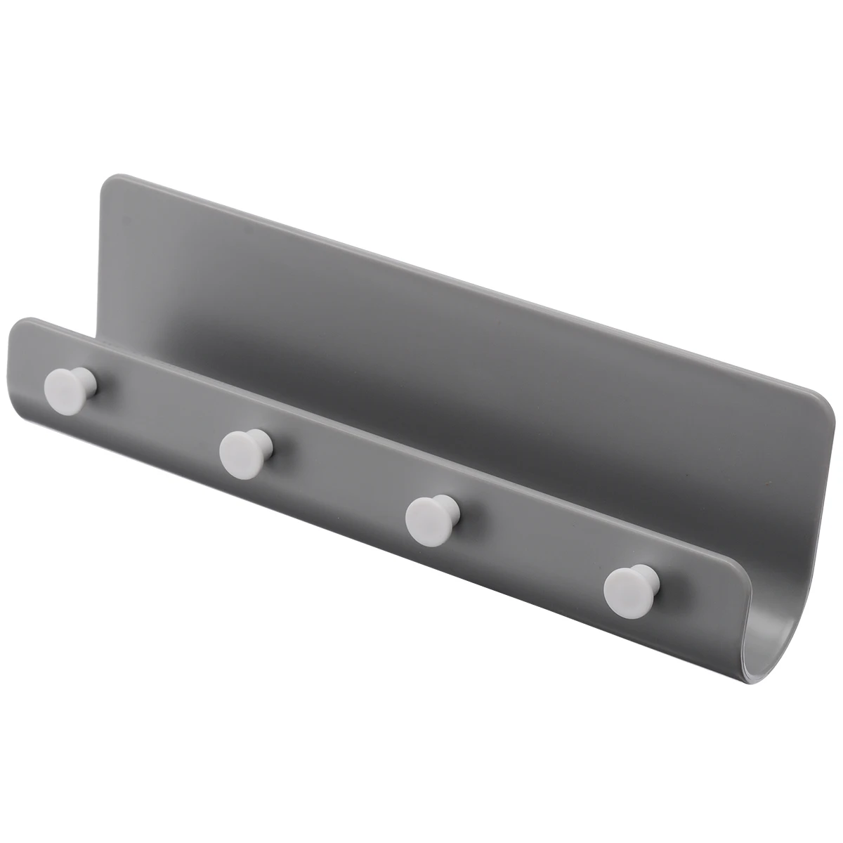 

Plastic Adhesive Wall Hanging Shelf Jewelry Necklace Keys Rack Holder 4 Hooks Sundries Storage Organizer Home Decor Hanging Hook