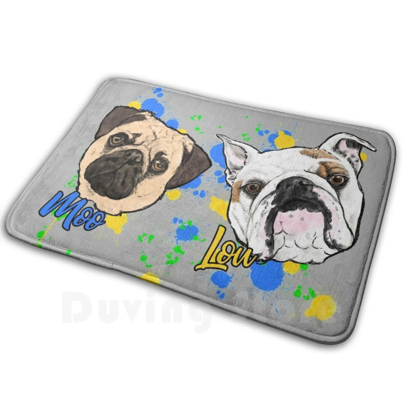Мягкий Нескользящий Коврик Moo &amp Lou коврик подушка для собаки мопса бульдога | Дом
