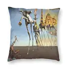 Квадратная наволочка с изображением святого Энтони, наволочка для домашнего декора, чехол с сюрреалистичностью Сальвадора Дали для гостиной