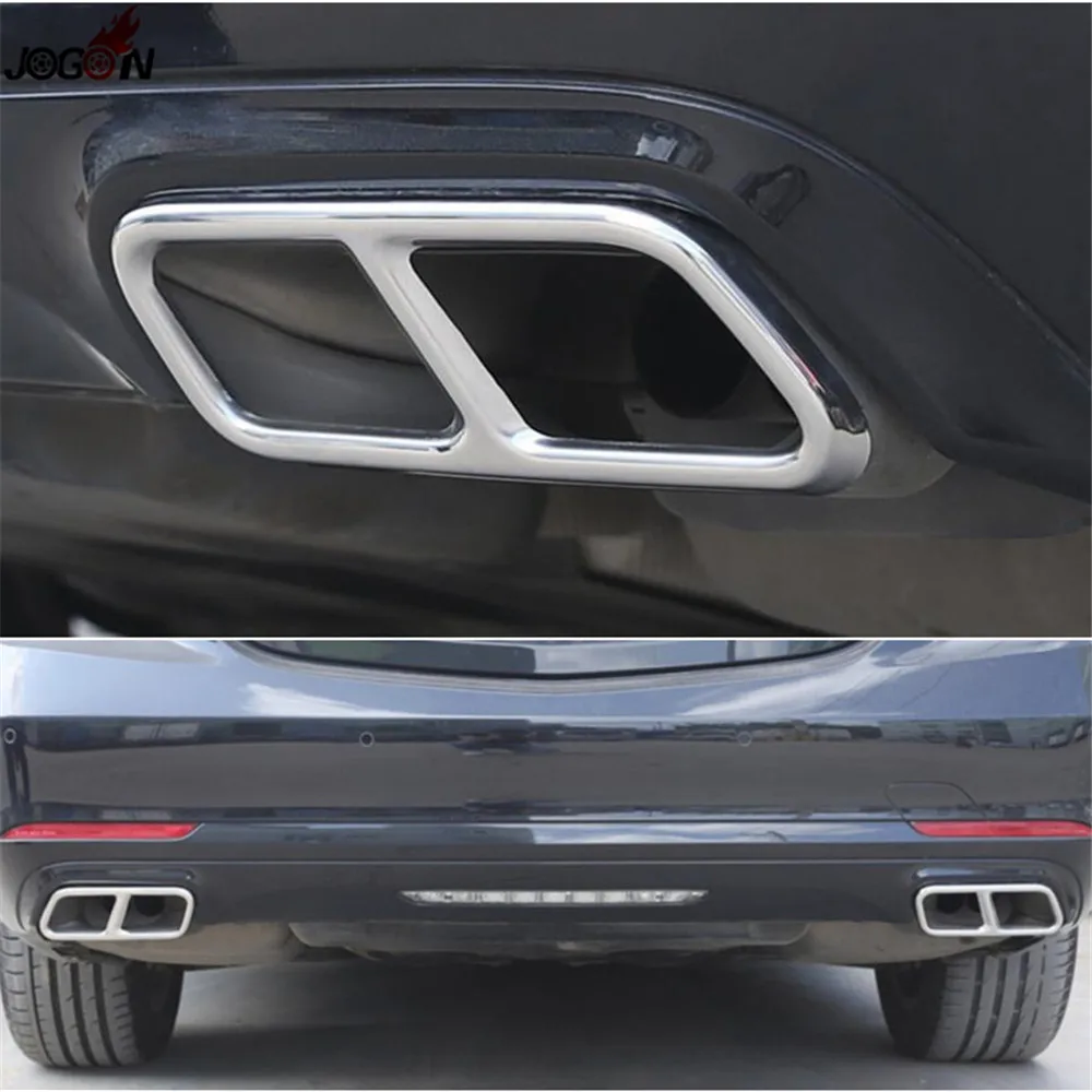 Задний двойной конец выхлопной трубы глушитель наконечник для Mercedes Benz S Class W221