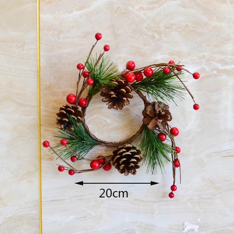 Гирлянды ручной работы из соснового ротанга диаметром 130 см 15/20/30 см|Венки и