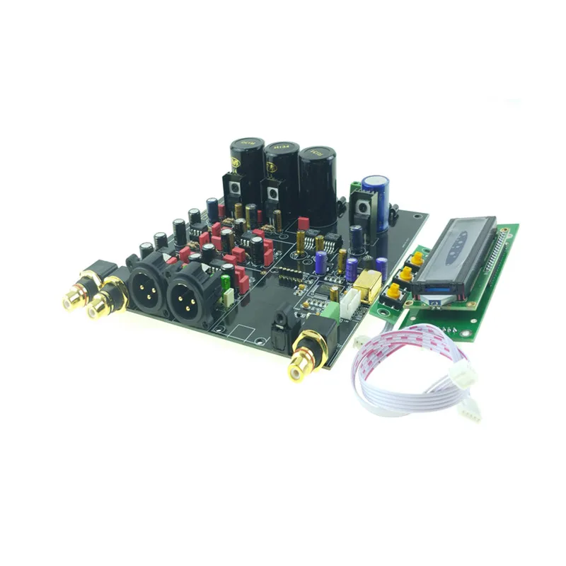 Новый ES9018 DAC HIFI аудио собранная Плата декодера I2S 384K DSD XLR опция USB XMOS XU208 или Amanero|usb