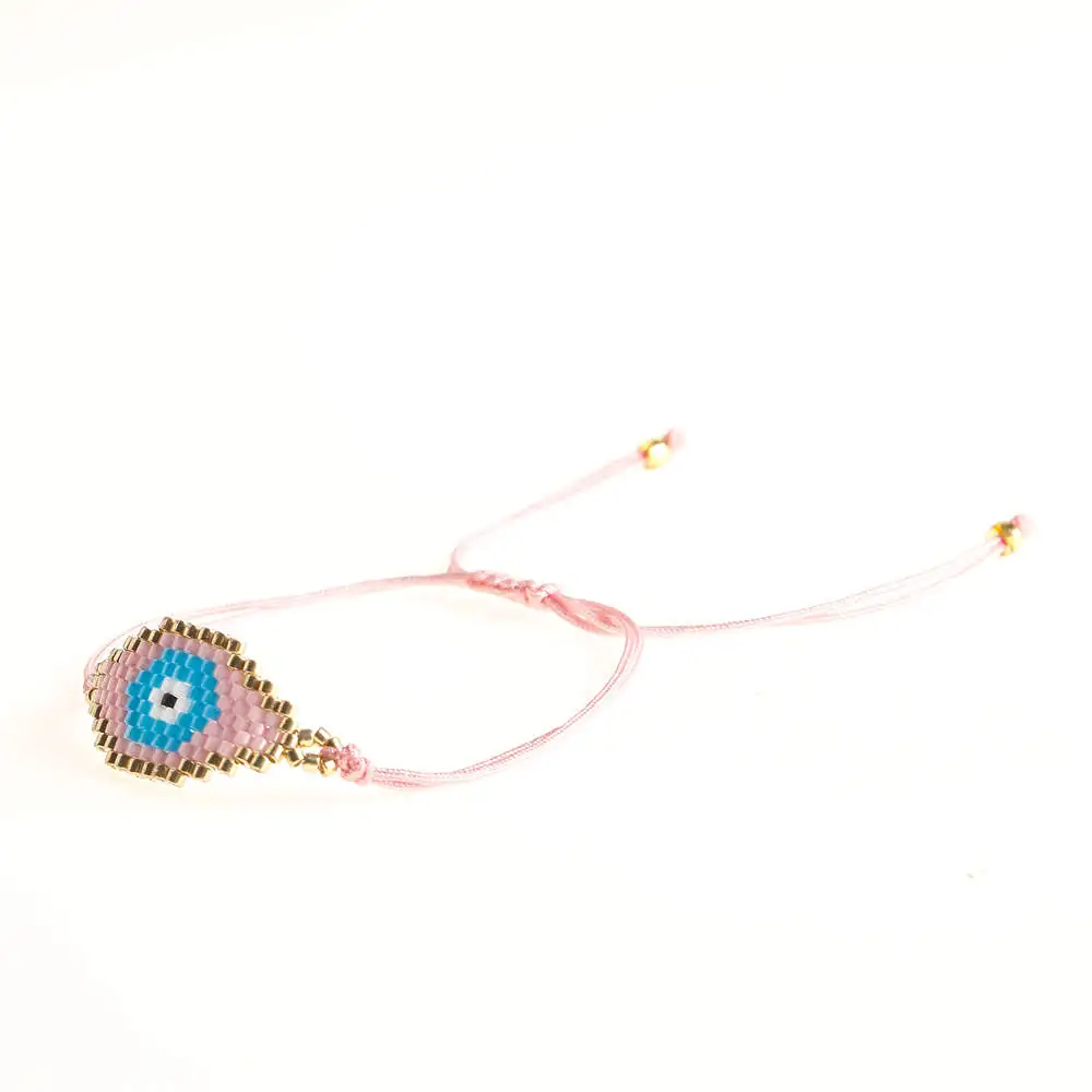 Shinus 10 шт./лот браслет evil eye бусины Miyuki Delica браслеты с кисточкой турецкий глаз Браслеты Mujer Bileklik DIY ручной работы