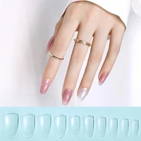 80 hot sale 144pcsset false toenail tip smooth surface grinding free lightweight ultra thin toe decoration nail tips for women