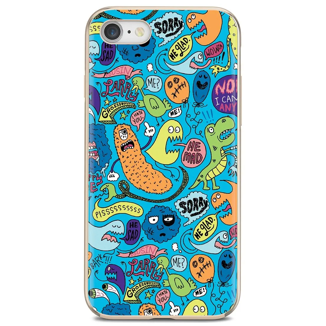 Силиконовый чехол для iPhone iPod Touch 11 12 Pro 4 4S 5 5S SE 5C 6 6S 7 8 X XR XS Plus Max 2020 Детские Монстры в
