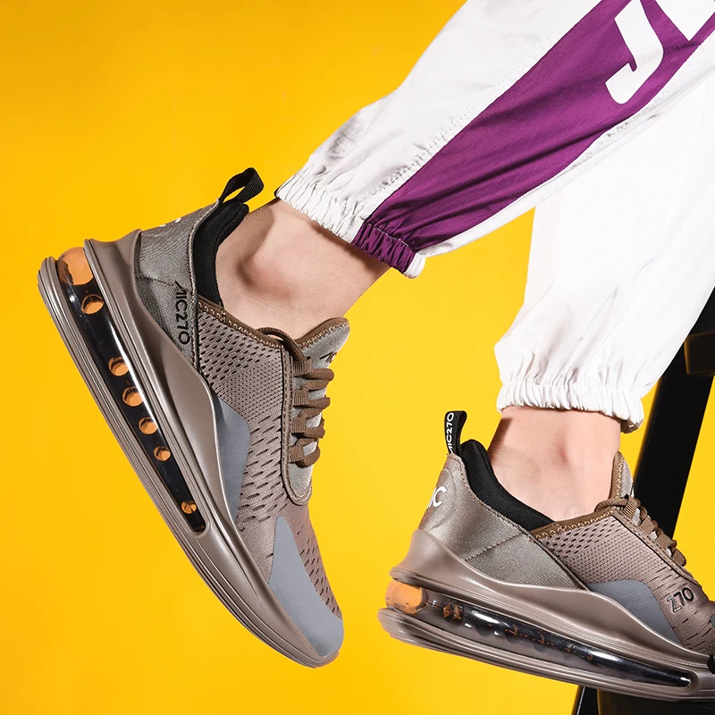 Basketable Shoes For Men Air Cushion Mesh Breathable Wear and heat resistant Fitness Trainer Sport Male Sneakers tenis | Спорт и