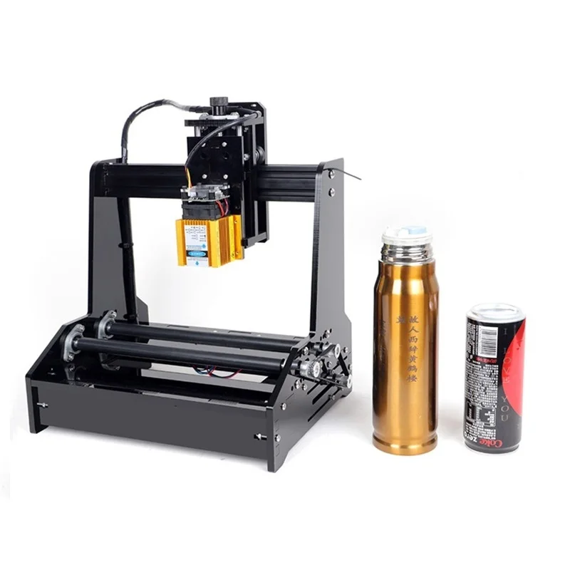 

Desktop Diode Laser Engraving Machine Cylinder Carving Engraver Superpower 15W for Cans Stainless Steel Wood Paper Plastic