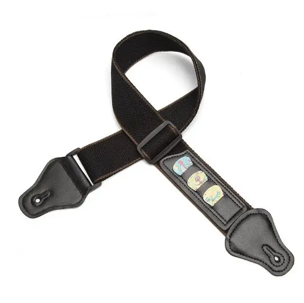 Регулируемая акустическая Электрогитары ремень с 3 гитарных медиаторов