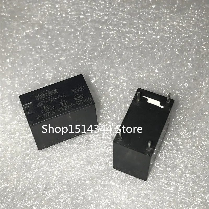 Новинка, 5 шт./лот 307H-1AH-F-C-12vdc 10a 307H-1AH-F-C 12V 4PIN