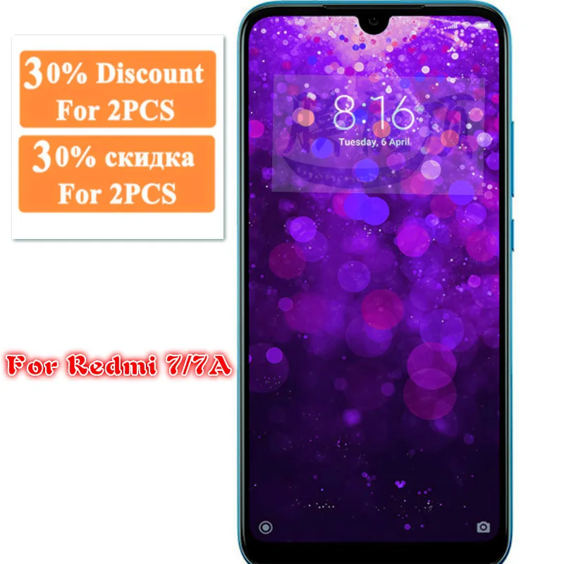 2 шт. защитная пленка для экрана Xiaomi Redmi 7 7A Y3 S2 закаленное стекло на телефон