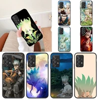 anime dr stone phone case for samsung galaxy s10 s20 s21 note10 20plus ultra shell