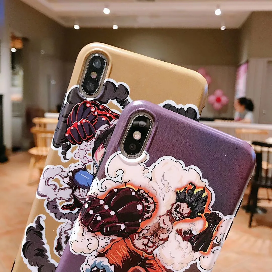 One Piece Luffy Level 5 orangutan case for iphone 7 8 s 6 plus X XS Max Xr japan anime kemp Scrub IMD phone cover coque fundas |