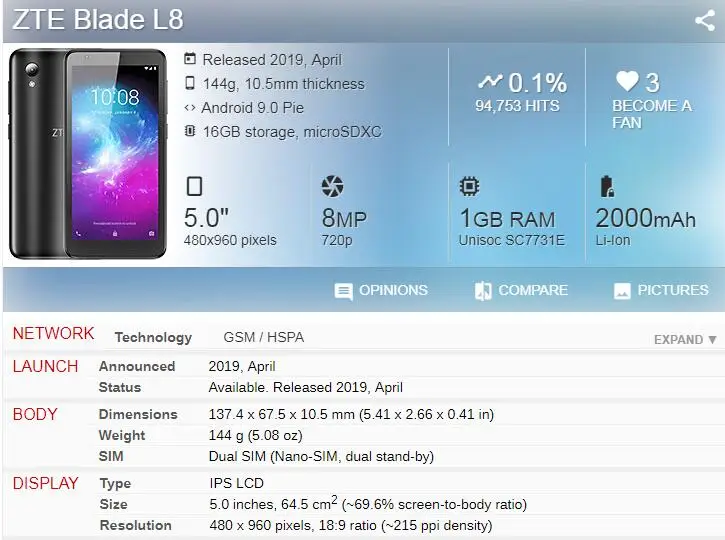 5 0 lcd screens for zte blade l8 lcd display touch screen digitizer for zte a3 2019 assembly panel sensor phone repair sets free global shipping