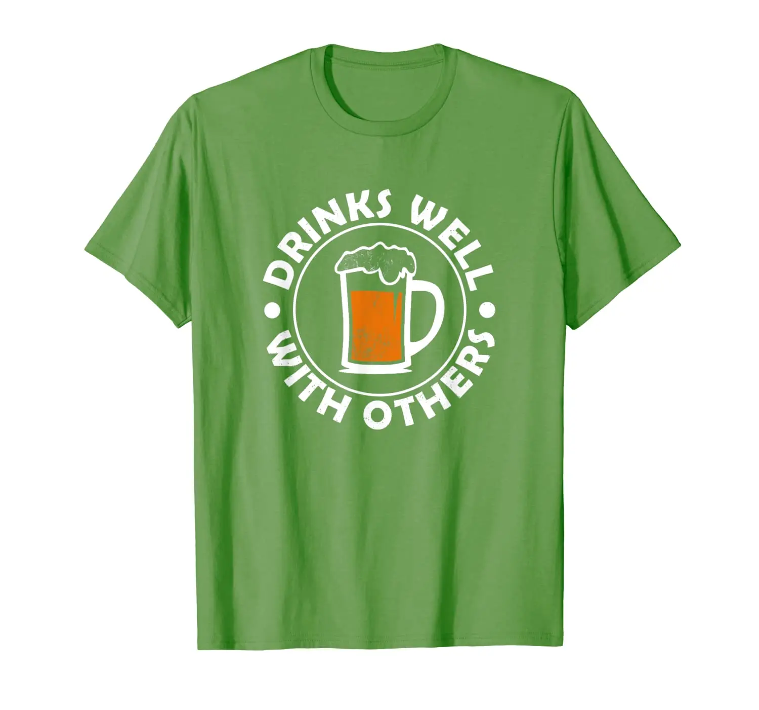 Drinks Well With Others Funny Beer Drinking Party T-Shirt