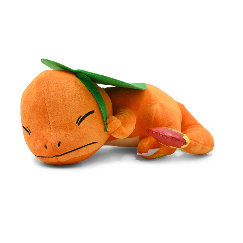 10 видов стилей лежа белка Драконий Бульбазавр Lapras Raichu Charizard Charmander Riolu Плюшевые игрушки Мягкая кукла peluche подарок - Цвет: Charmander 27cm