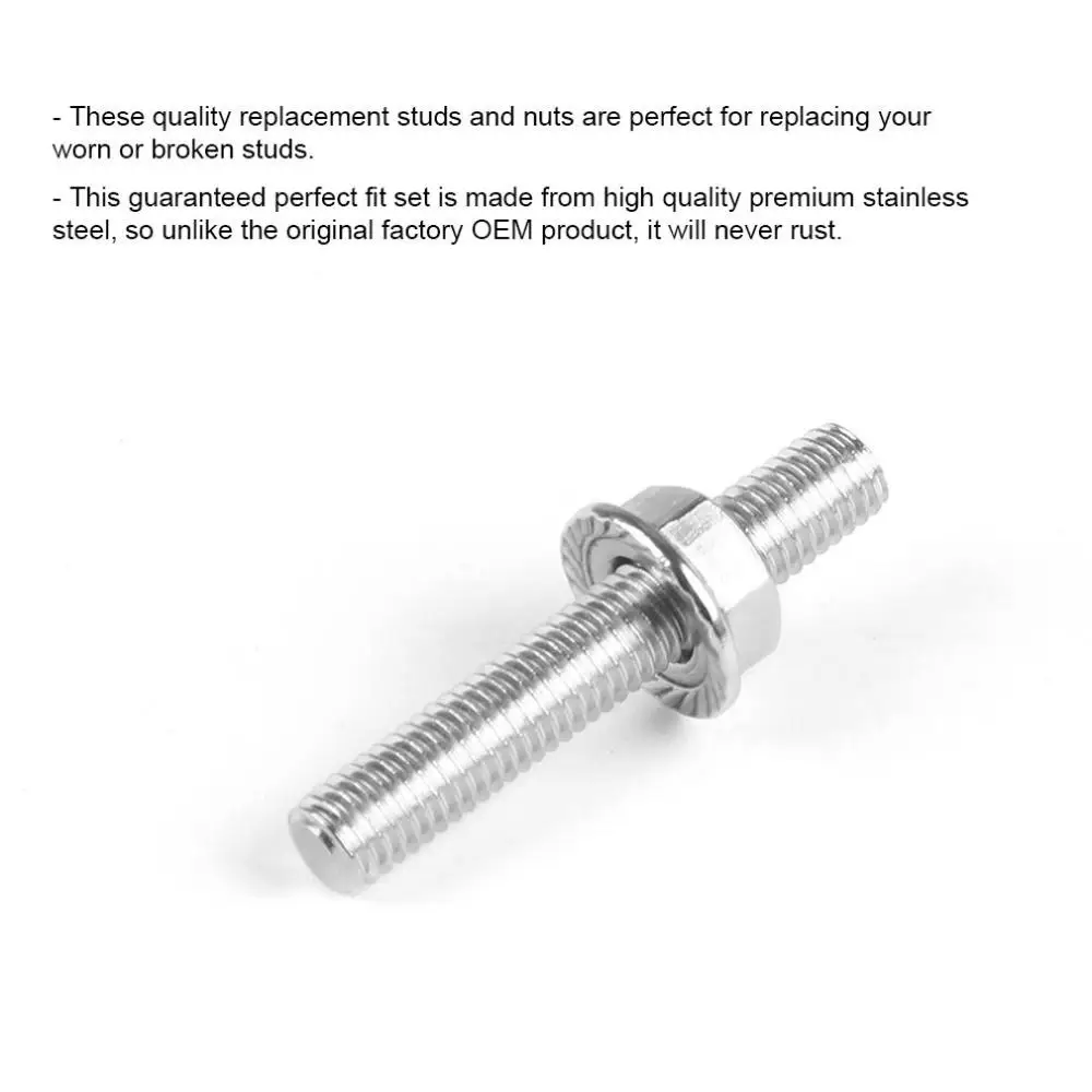 Набор Стад выхлопного коллектора из нержавеющей стали запасные части для