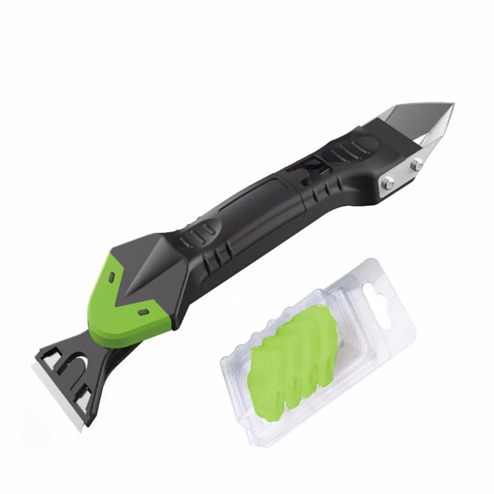 

5 In1 Silicone Remover Sealant Smooths Scraper Caulk Finisher SGrout Kit Tools Floor Mould Removal Hand Tools Set Accessories