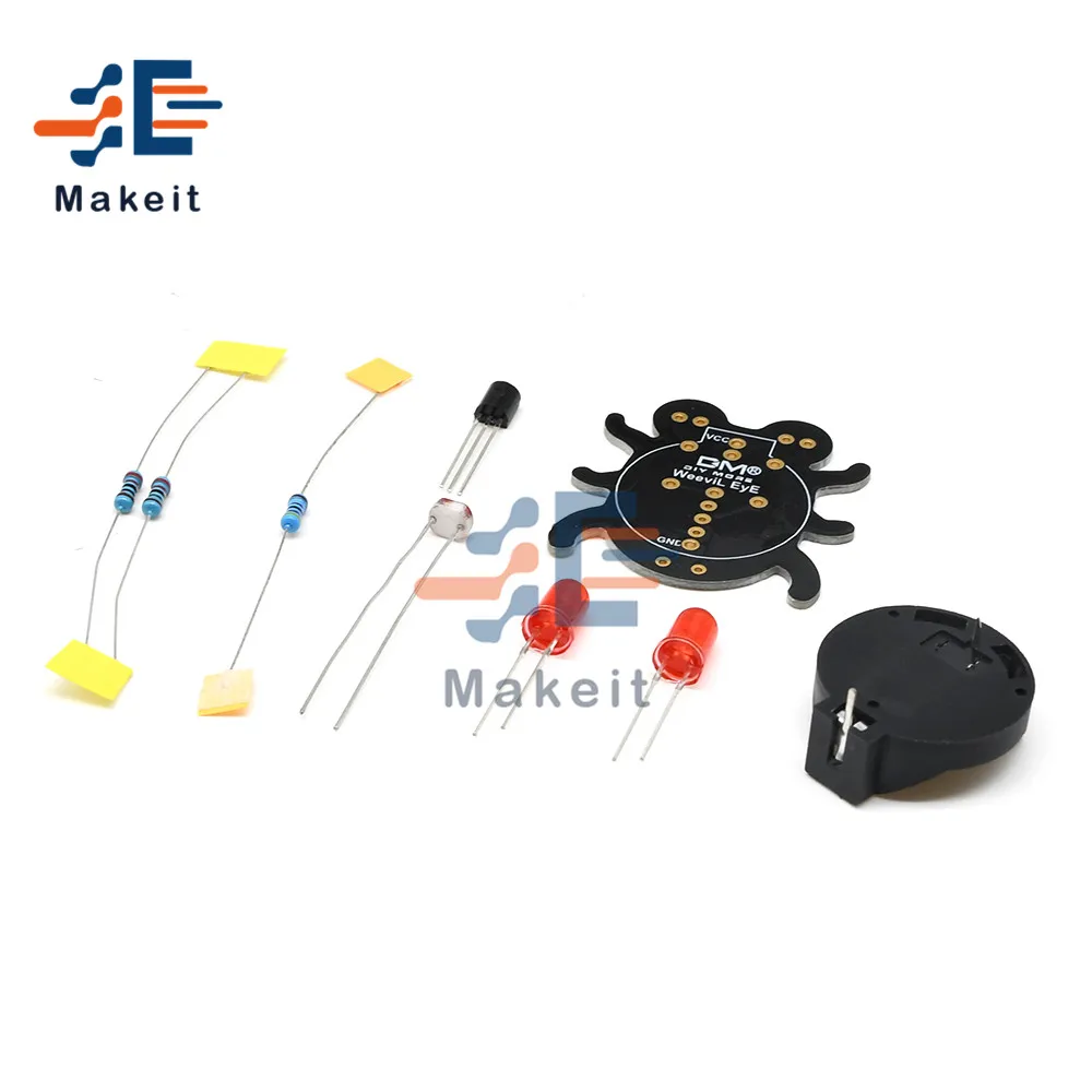 Набор электронный сделай сам для начинающих Weevil Eye обучающий паяльный набор