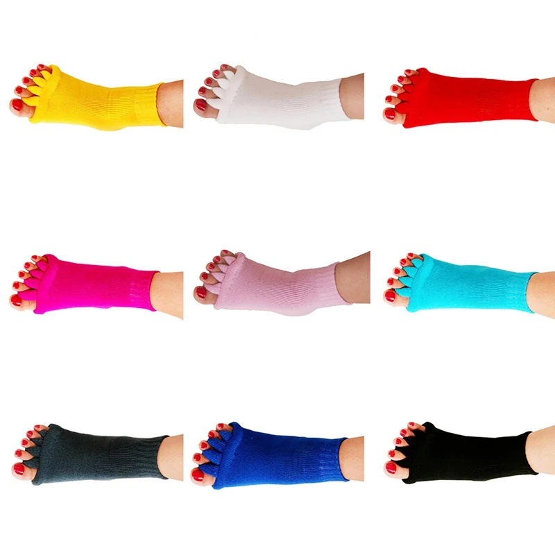 

Cycling Socks Five Toe Sock Orthotics Separators For Toes Bunion Corrector Orthopedic Hallux Valgus Posture Correction Ectropion
