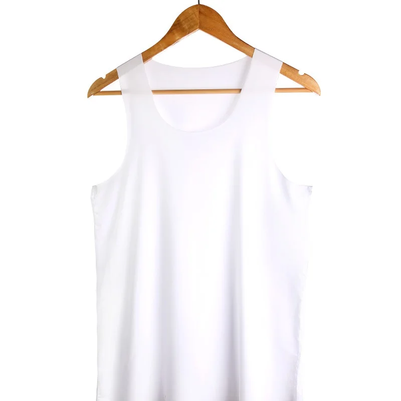 Seamless vest Man male home underwear summer outdoor tight-fitting sports stretch sleeveless extentional youth Slim indoor wear | Мужская