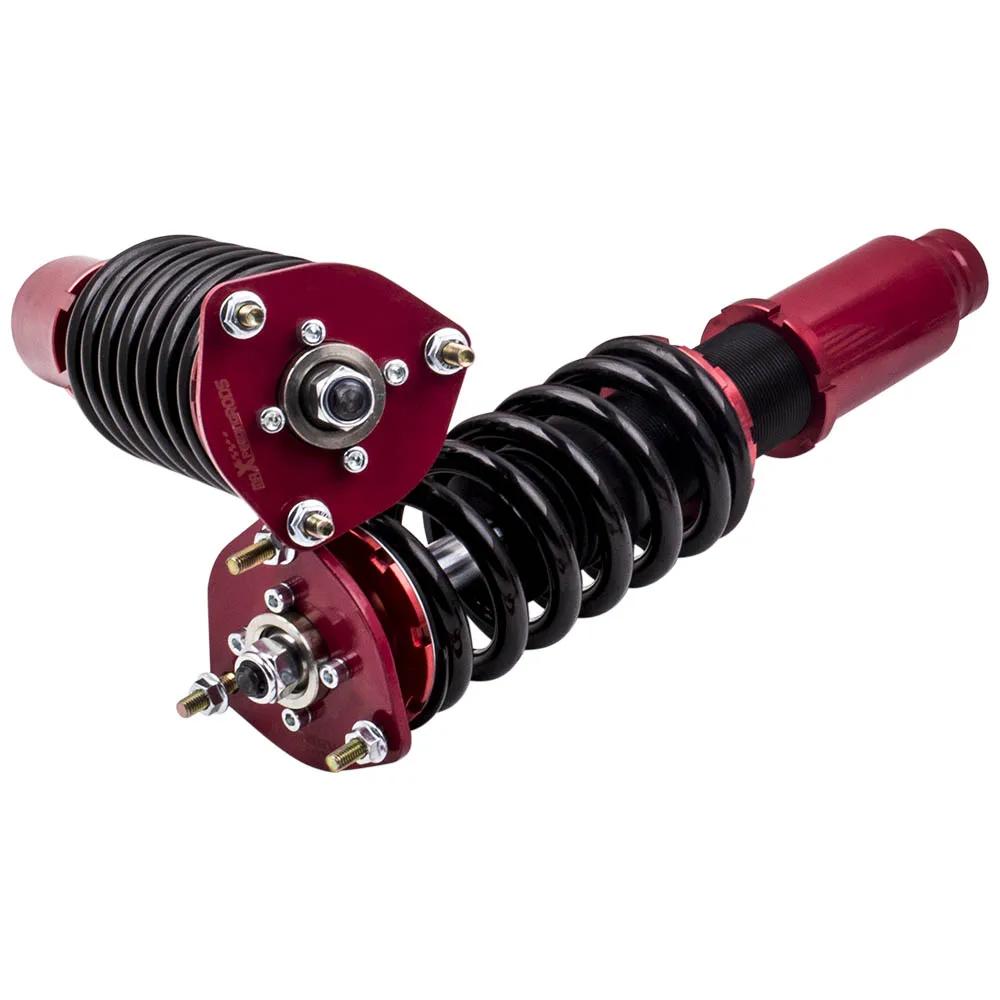 Комплект амортизаторов подвески Coilover для Mazda 6 2003 2007 красный с регулируемой