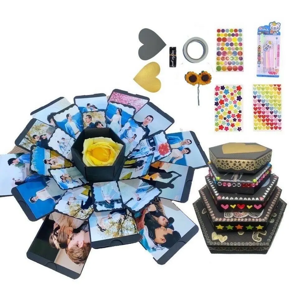 Взрывная коробка сделай сам с сюрпризом для вечевечерние взрывной подарок