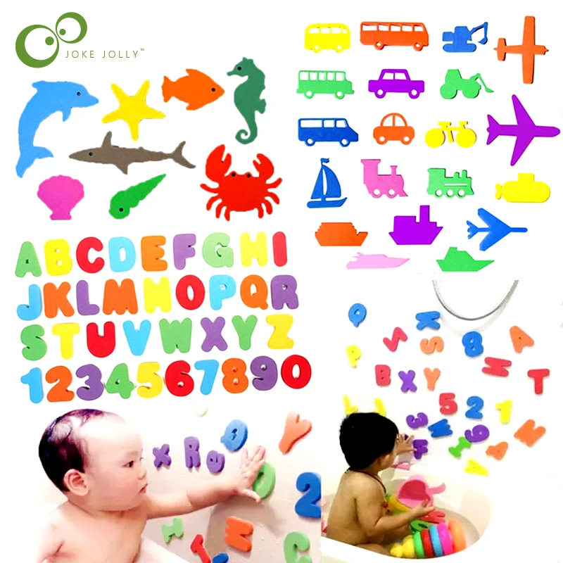 Детские цифровые игрушки головоломки для ванной с надписью мягкие EVA обучающие