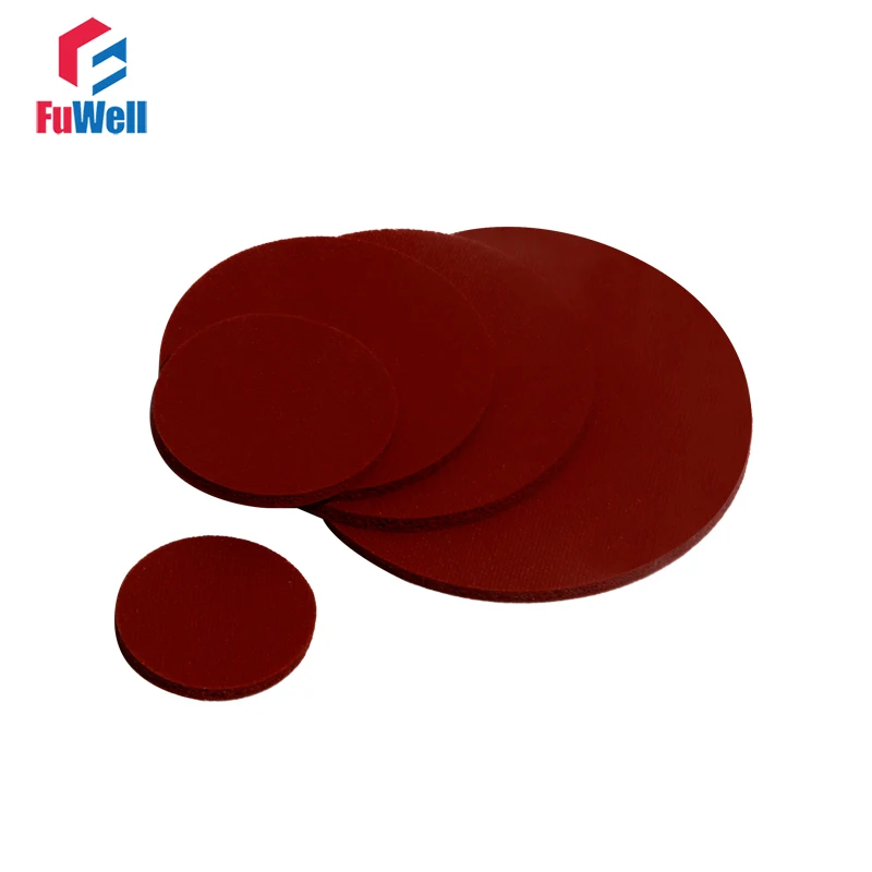 5 шт. красный пены плоская силиконовая прокладка кольцо 1/2/3 мм толщиной 40 ~ 50 OD