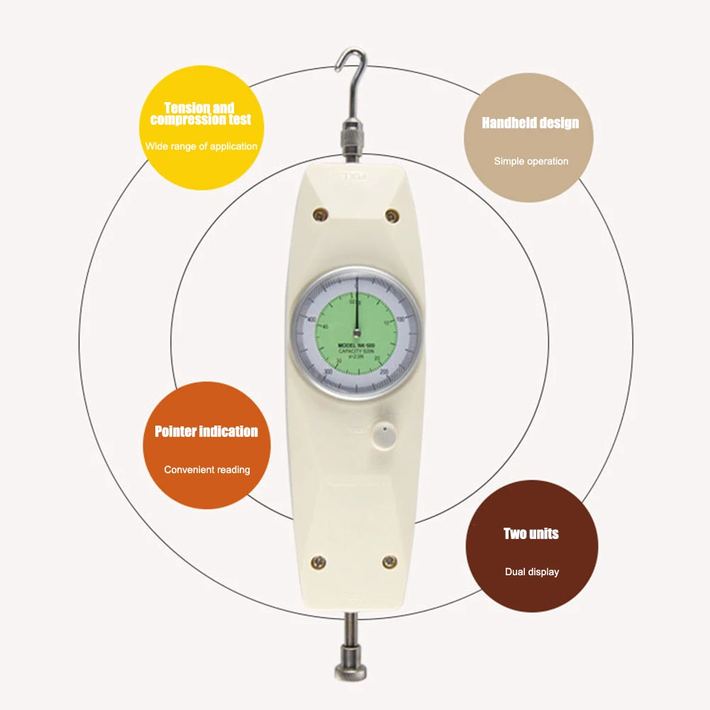 Силовой манометр механический аналоговый толкатель упорный измеритель давления