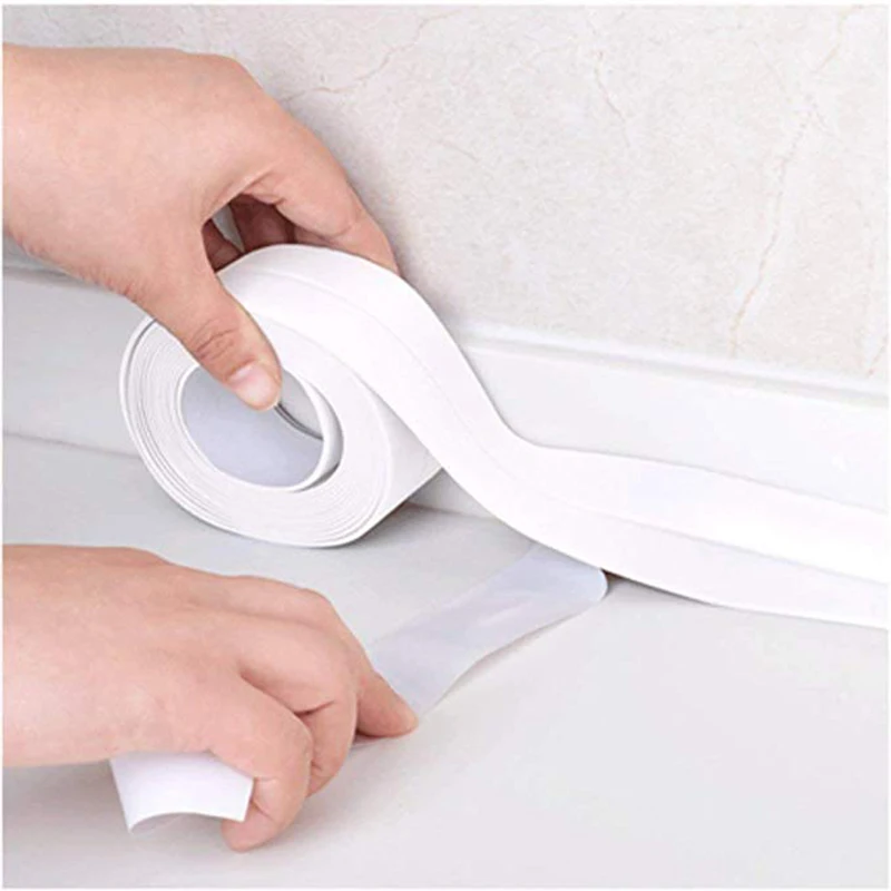 Герметичная лента для ванны 2 упаковки самоклеящаяся водонепроницаемая