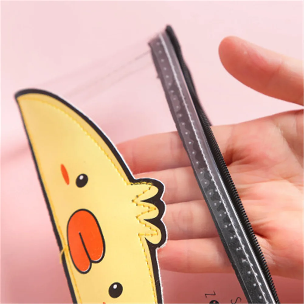 Милый чехол для карандашей учеников сумка хранения милых цыплят свиньи лягушки