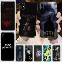russian rapper pharaoh phone case cover for iphone 7 8 plus x xs xr 11 12 13 mini pro max coque shell funda hull