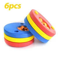 6pcs eva foam swim discs suit arm bands floating sleeves inflatable pool float board children exercises outdoor swimming circles