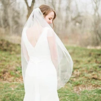 new spring design wedding bridal veil with comb 1 tier bridal fingertip veil