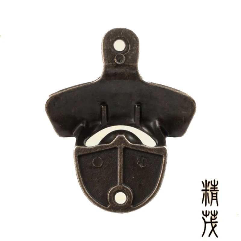 

DEOUNY Opener Iron Wall Mounted Bar Beer Glass Wine Bottle Cap Opener Kitchen Tools Accessories Can Without Srew Tools 1PCS
