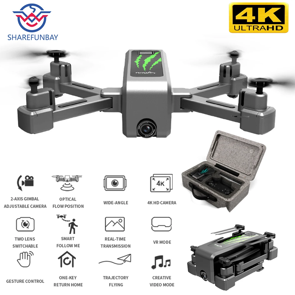 Дрон 4k HD широкоугольная камера 1080p wifi FPV высота может держать Плавание в течение 20 минут VR режим Квадрокоптер H5 Дрон VS Дрон E520S квадракоптер с камерой дрон с камерой квадрокоптер квадракоптер аккумулятор