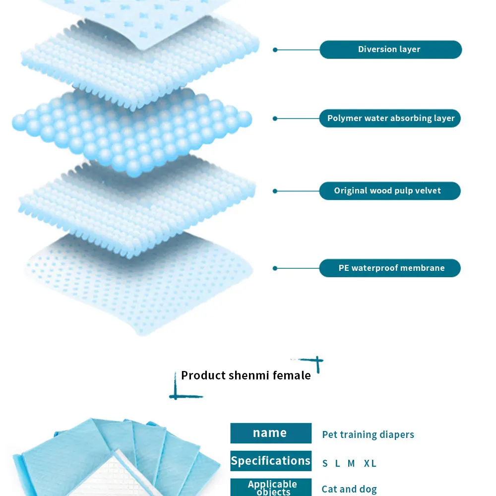 Супер Абсорбирующие подгузники для домашних животных дрессировки собак