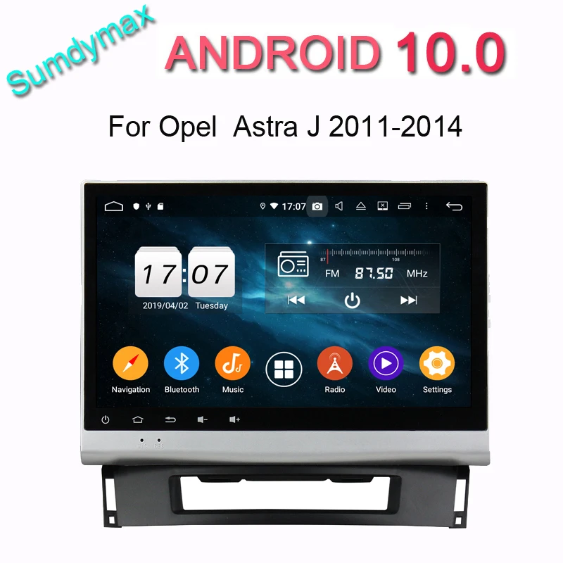 Автомобильный dvd плеер на Android 10 восемь ядер экран 1 дюйма 4 Гб ОЗУ 64 ПЗУ с gps