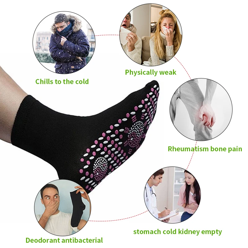 Новые Самонагревающиеся лечебные носки турмалин для магнитной терапии удобный и