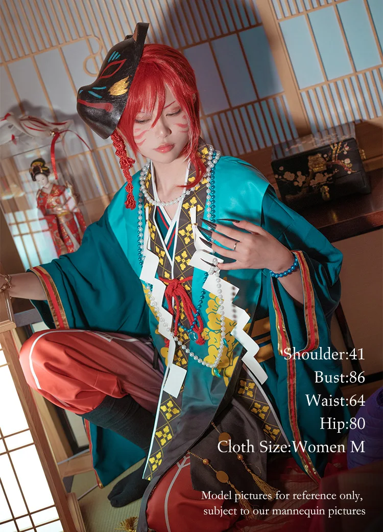 Сценические костюмы звезд cosplayonsen Natsume сакасаки Косплей Костюм террор! Кимоно для кукольного домика с привидениями тамаяри на заказ
