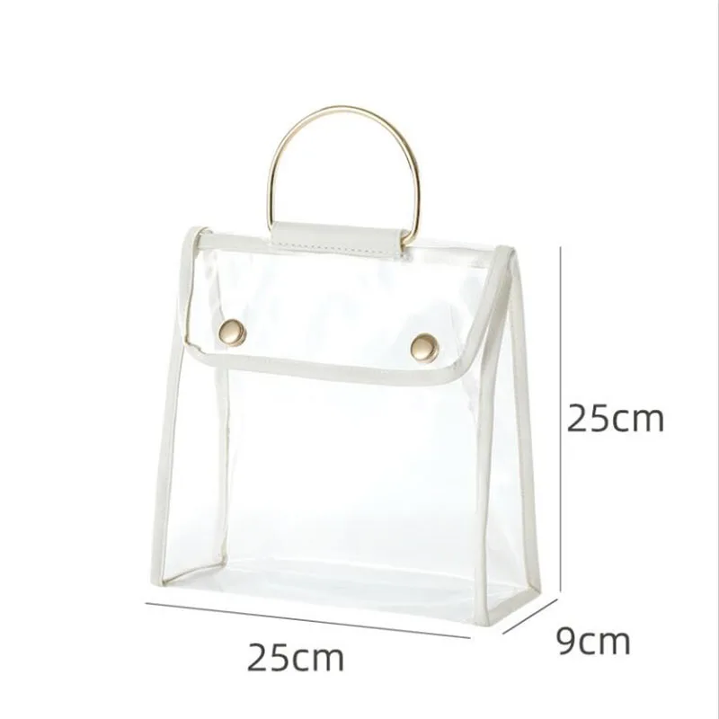 

Handbag Storage Dustproof Bag Wardrobe Finishing PVC Tote Bag Hangable Bag Fashionable Beautiful Transparent Waterproof Handbag