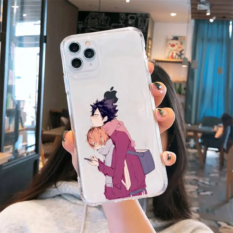

Kenma Kozume of Haikyuu Phone Case Transparent for iPhone 6 7 8 11 12 s mini pro X XS XR MAX Plus cover funda shell